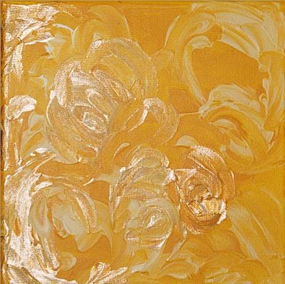 2004-003 - Sonnenstrahlen In Gold - 2004 - Acryl Und Gouache Auf Leinwand - 20 X 20 Cm - EUR 175,00